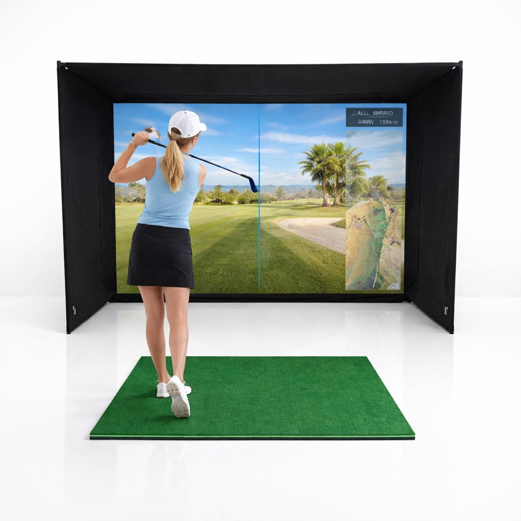 Golf simulator enclosure kit
