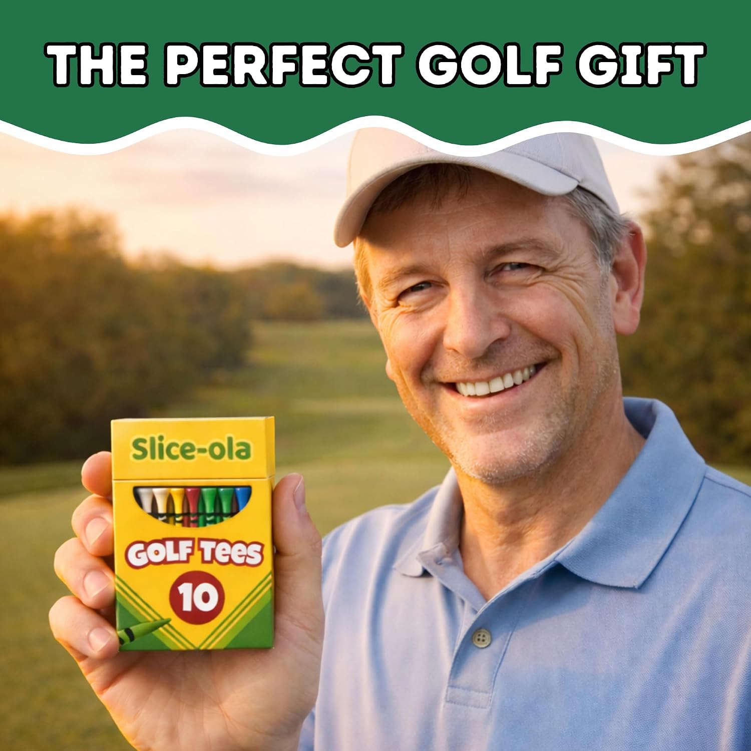 Funny Golf Tees | Golf Accessories for Men | Top Golf Gifts for Men & Unique Golf Gifts for Golfers | Premium Golf Stuff & Golf Bag Accessories | Wooden Bamboo Tees