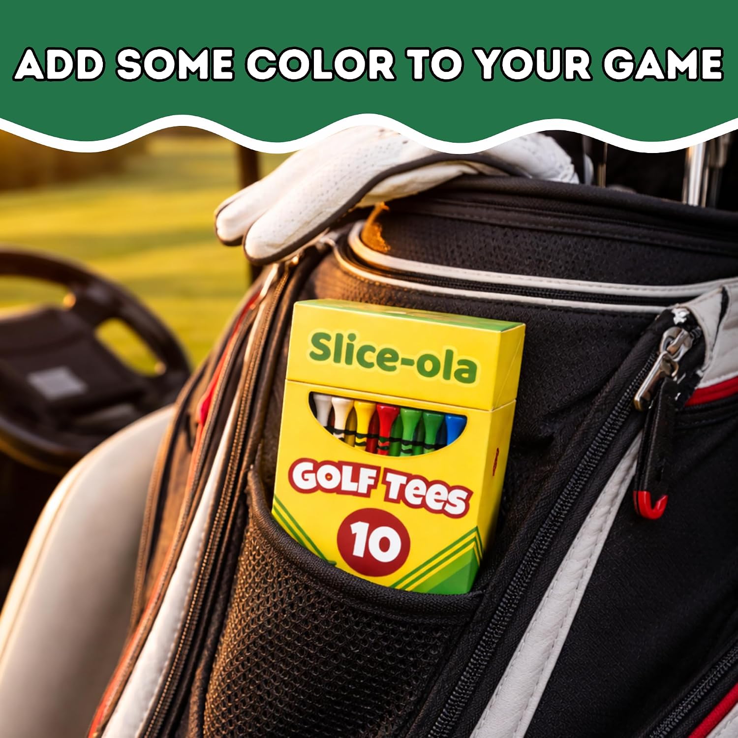 Funny Golf Tees | Golf Accessories for Men | Top Golf Gifts for Men & Unique Golf Gifts for Golfers | Premium Golf Stuff & Golf Bag Accessories | Wooden Bamboo Tees