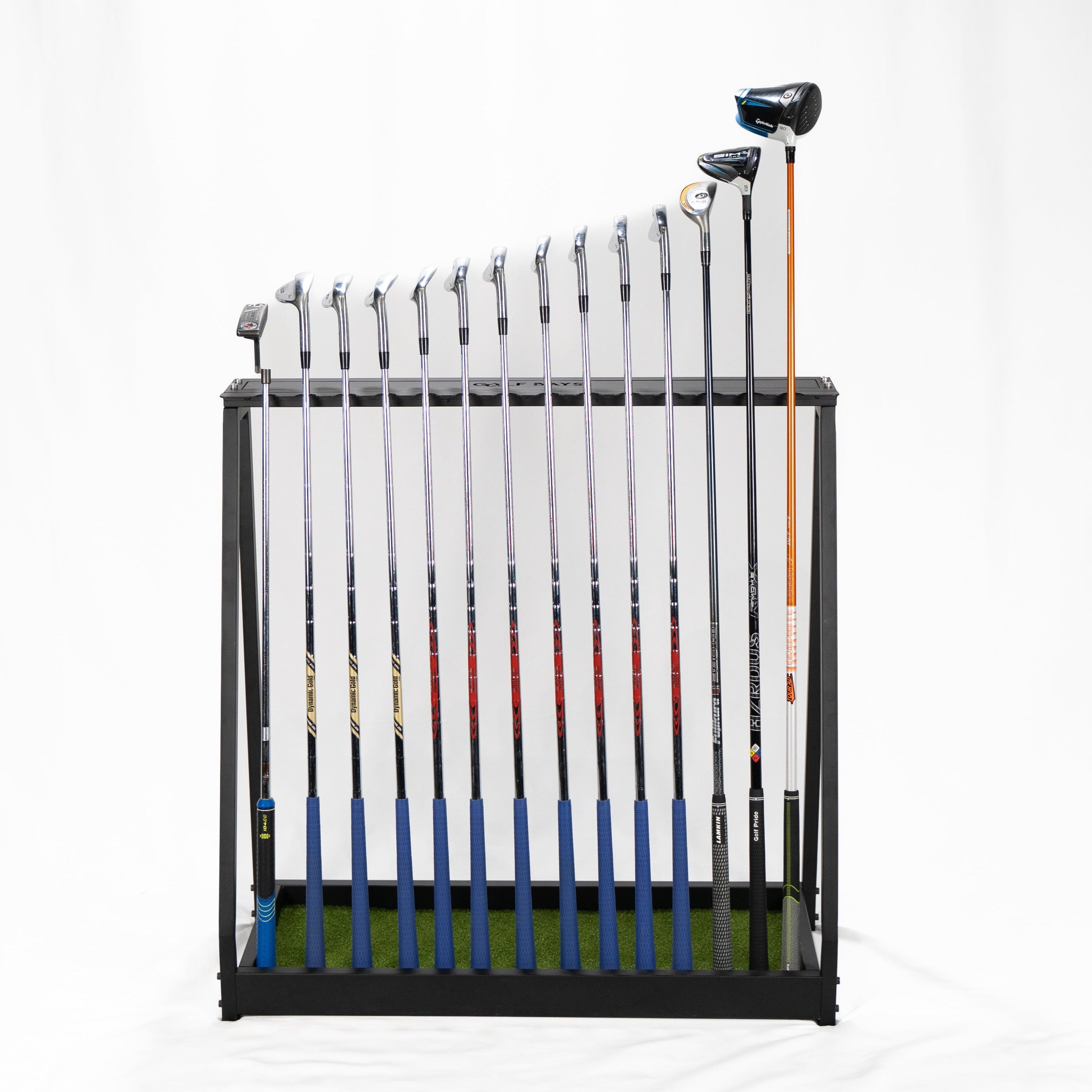 GolfBays Golf Club Storage Rack, Holds 14 Clubs