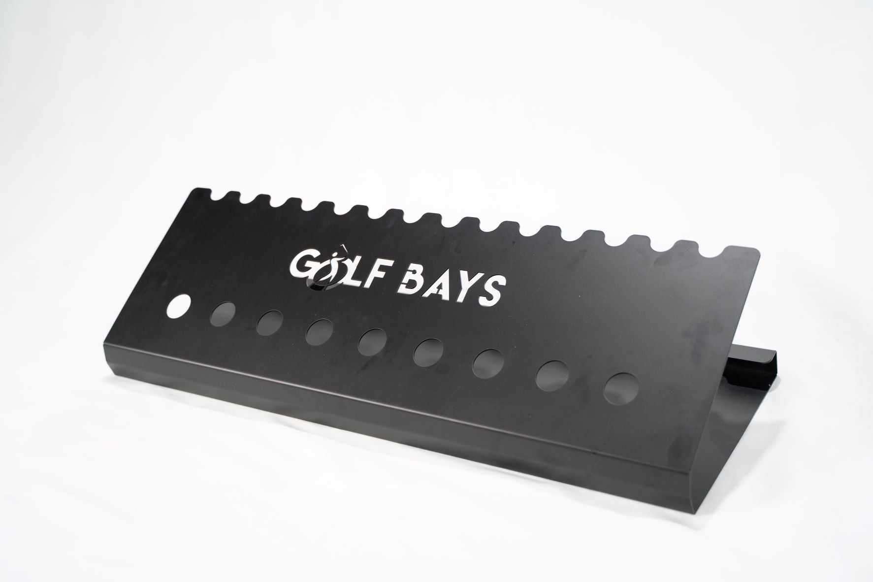 GolfBays Club Display Rack — Holds 14 Clubs & 9 Balls
