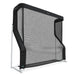 Black and gray mesh screen on a white background