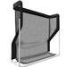Black and white screen printing frame on a white background