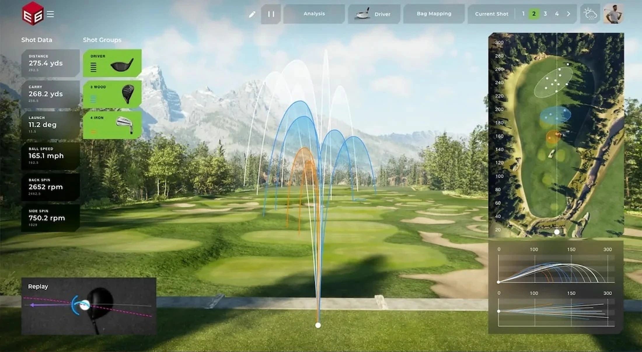 APOGEE by TruGolf Launch Monitor — Ceiling-Mounted, No Marked Balls