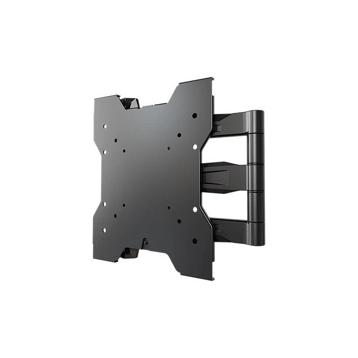 Articulating wall mount for flat panel screens in a golf simulator
