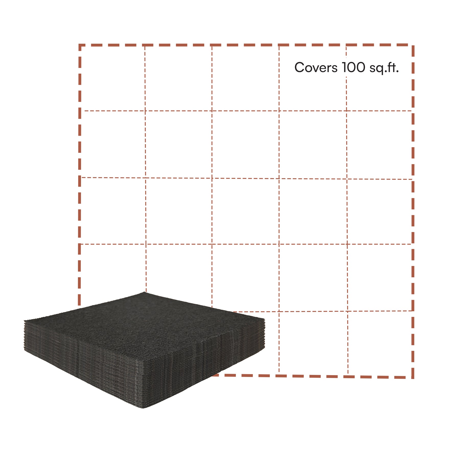 Black carpet wall tiles for a golf simulator room