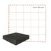 Black carpet wall tiles for a golf simulator room