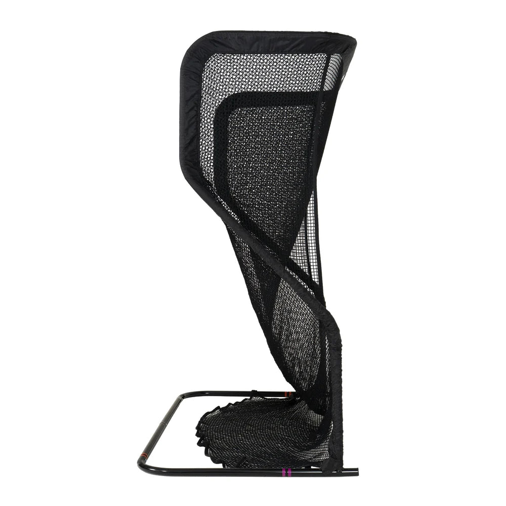 Black mesh golf Net on a white background