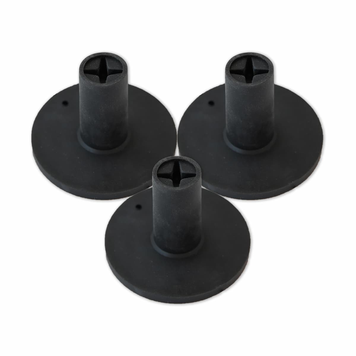 Carl's rubber tee holders three pack for golf hitting mats