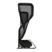 black mesh golf net on a white background 