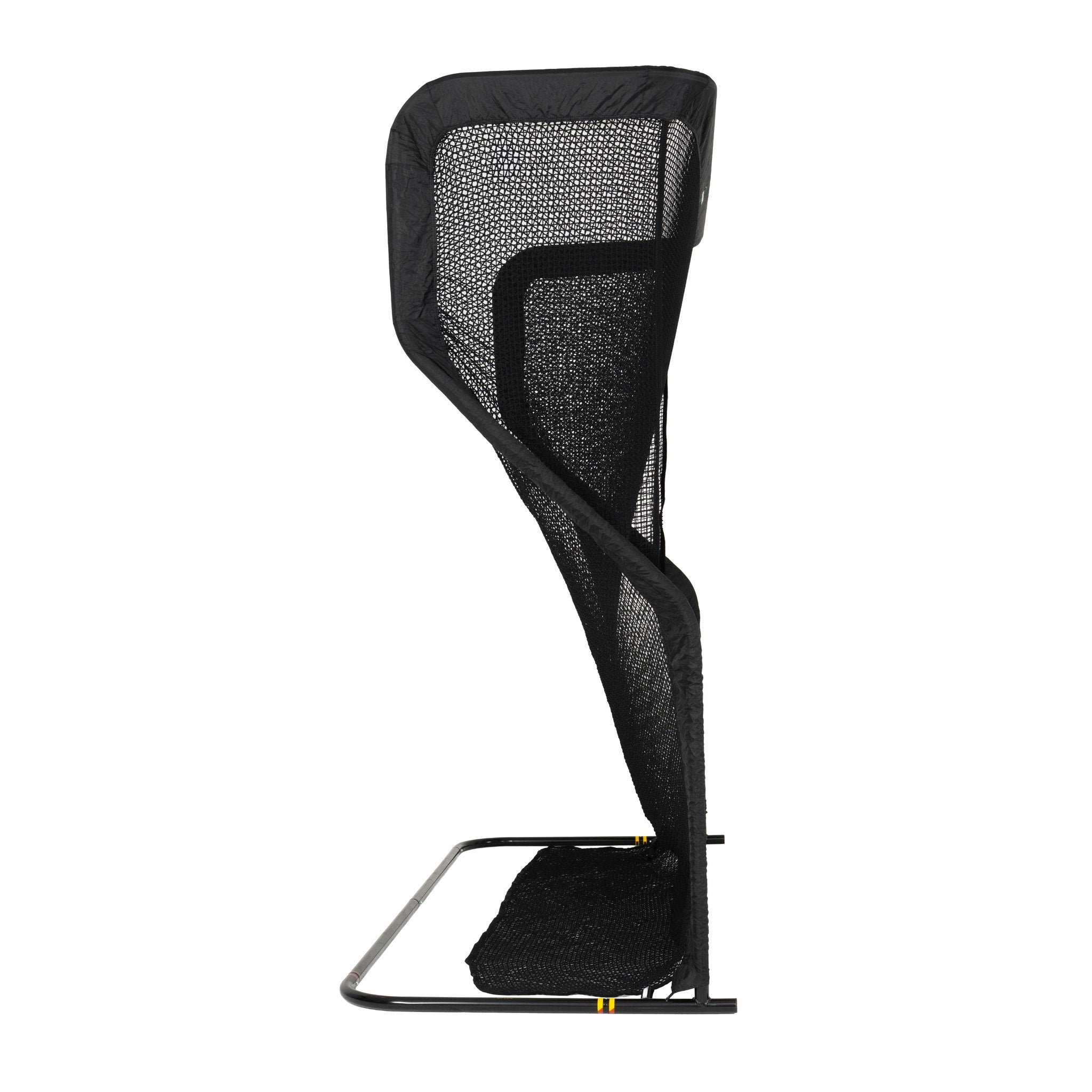 Black golf net on a white background