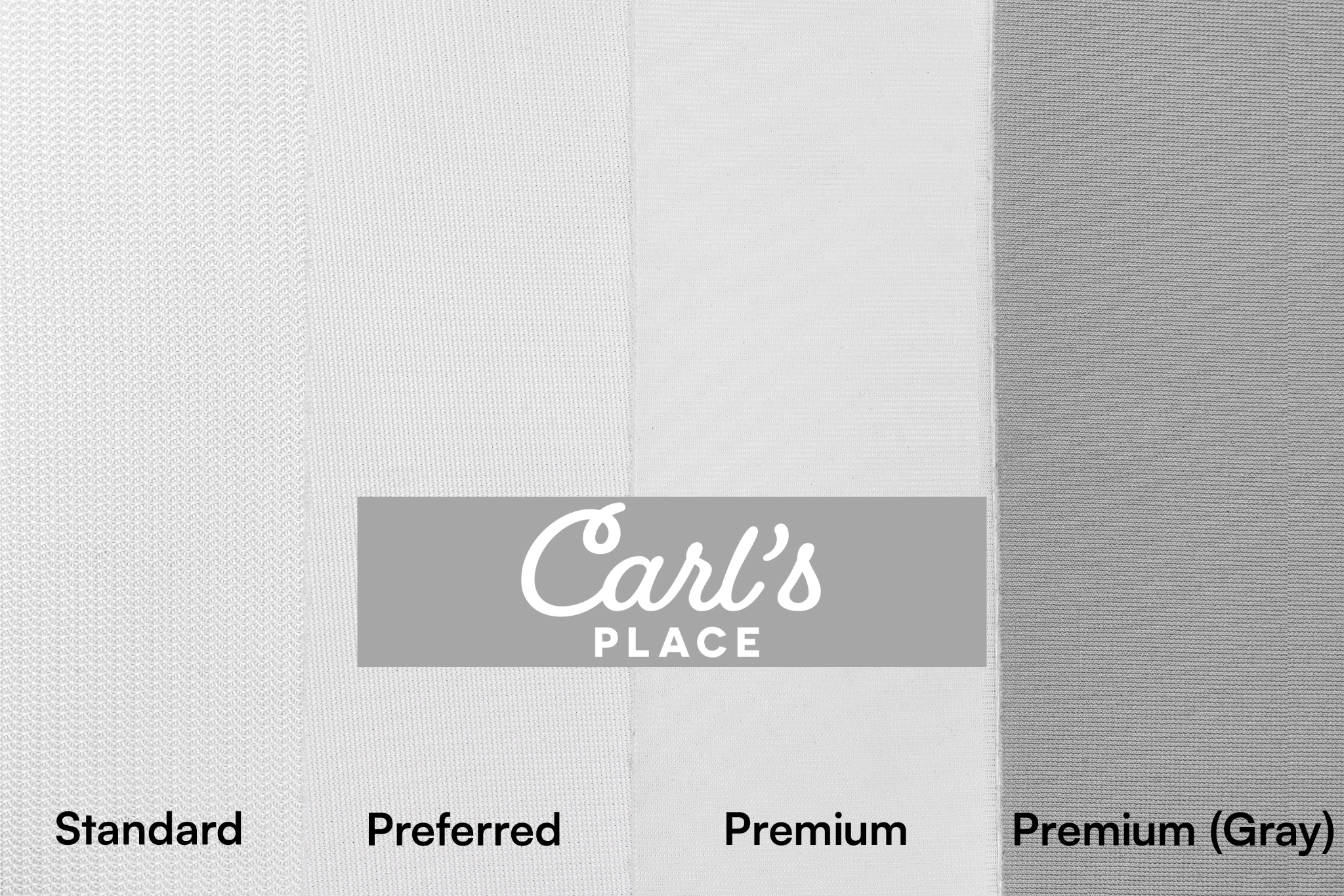 Carl's golf impact screen material sample pack